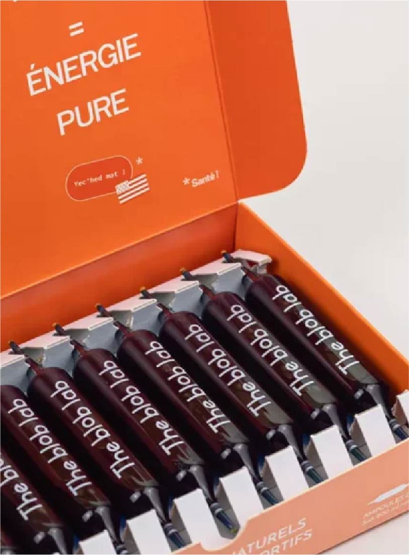 packaging identité visuelle compléments alimentaires Phyco Boost branding produit santé